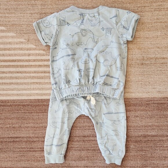 Rabbit + Bear by Emily and Oliver matching pant and shirt set - Picture 5 of 6